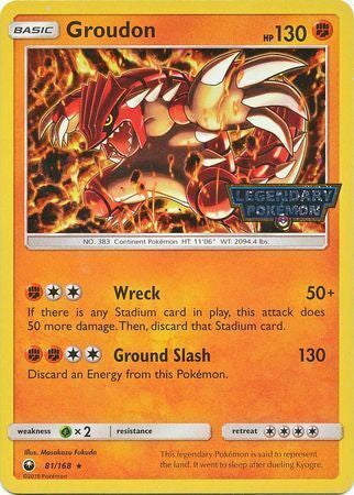 Celestial Storm HoloGroudon #81 GameStop Promo